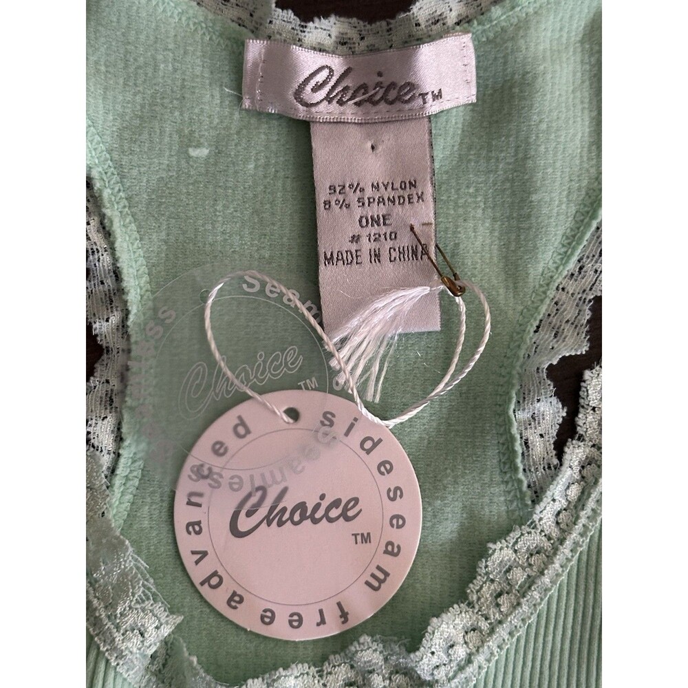 Vintage Womens Fitted Babydoll Top Size XL Elena Gilbert Y2K Preppy‎ Lace Ribbed - Picture 2 of 5